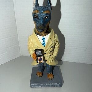 Detective Doberman Bobblehead Ultra Rare Swanson Collectibles 2011